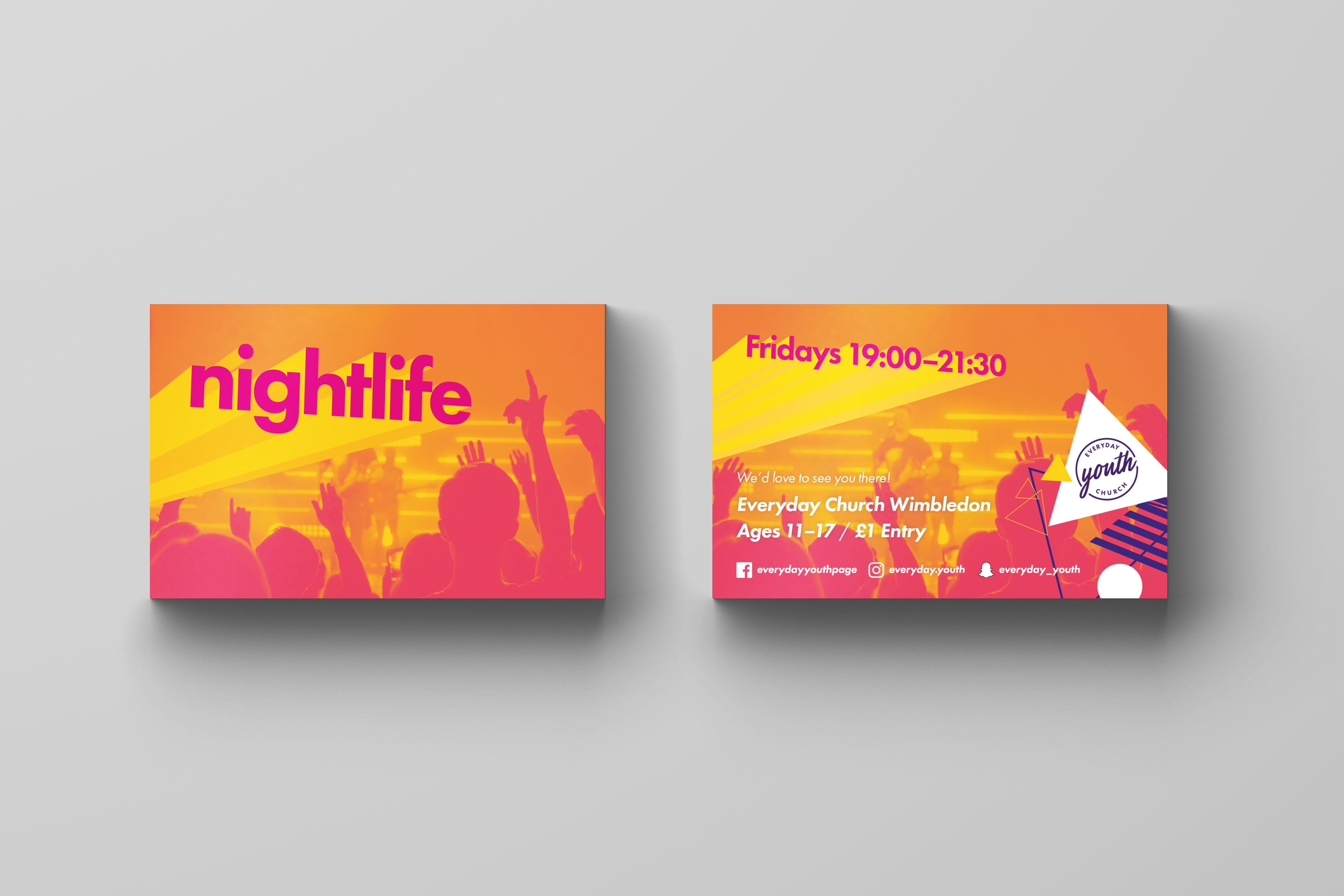 Everyday Youth — Business Card Mockup